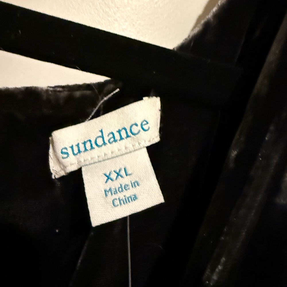 Sundance Black Velvet Long Sleeve Jumpsuit - Picture 4 of 5